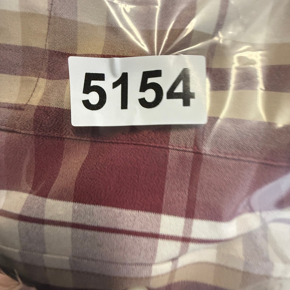 Jos A Bank Traveler Collection‎ Red Tan Plaid Button Down Shirt Men L - Picture 9 of 9